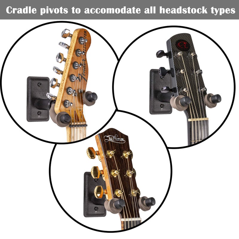 String Swing حامل جيتار معدني واسع للمنزل والاستوديو (أسود) - Image 3